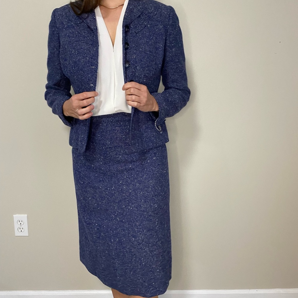 1940s Vintage Hutzler’s Baltimore Davidow two-piece jacket & skirt wool suit